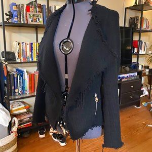 Zara knit moto jacket